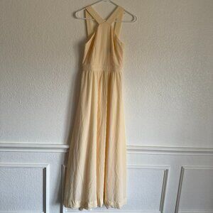 Lulu's off-white maxi dress size S